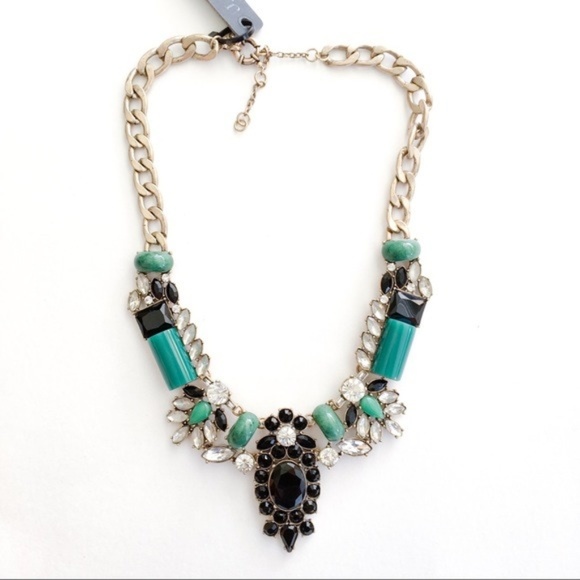 J. Crew Jewelry - Jcrew green jade statement necklace